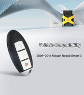 Self Programmable Remote Car Key Fob Replacement for 2008-2013 Nissan Rogue 315MHZ with FCC: CWTWBU729